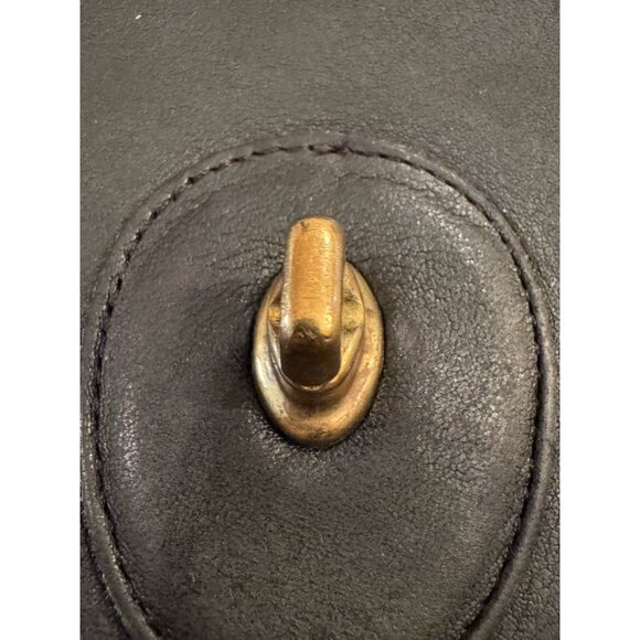 VTG 90s Y2K COACH WILLIS 9927 Black Bag Handbag Black Leather Satchel CLEAN - Picture 11 of 16